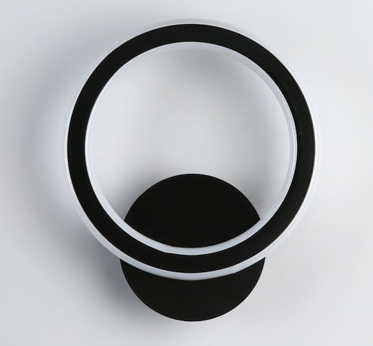 ArkoLight Lamp Wall with Integrated LED and Natural White Light Black 20cm