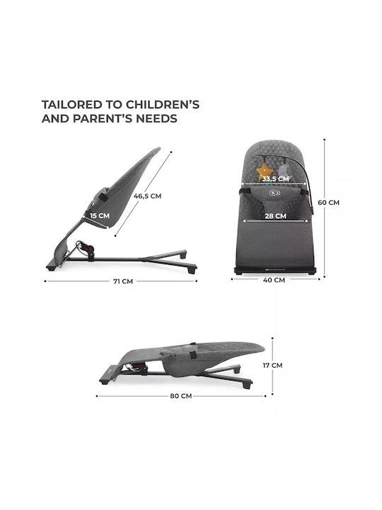 Kinderkraft Baby Relax Mimi Gray for Child up to 2.35kg