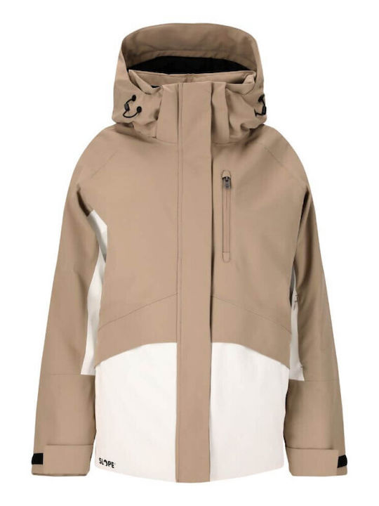 Slope Slope Kenai Women's Ski & Snowboard Jacket Brown SL243275-1193A