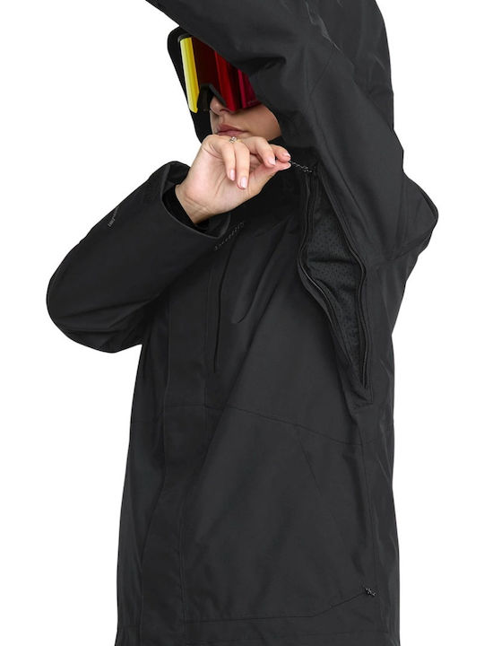Volcom V.co H0452603-BLK Γυναικείο Μπουφάν για Σκι & Snowboard Μαύρο