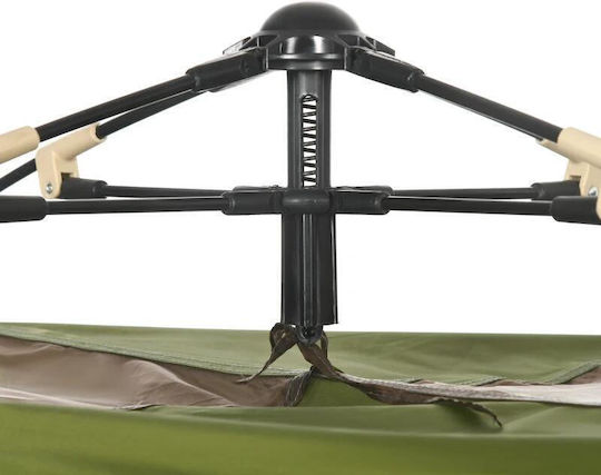 Cort Automatic Camping Igloo Tent Brown for 4 People 210x210x135cm