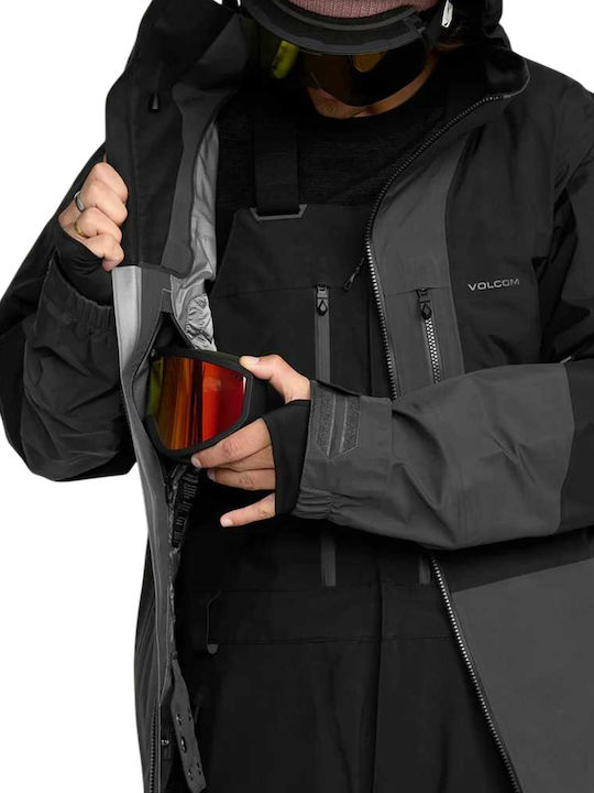 Volcom G0452600-BLK Ανδρικό Μπουφάν Gore-Tex για Σκι & Snowboard Μαύρο