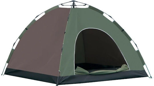 Cort Automatic Camping Igloo Tent Brown for 4 People 210x210x135cm