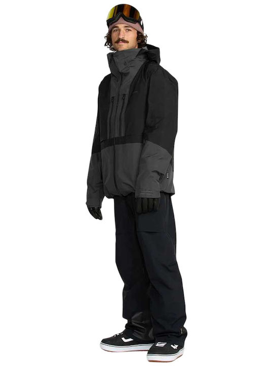 Volcom G0452600-BLK Ανδρικό Μπουφάν Gore-Tex για Σκι & Snowboard Μαύρο