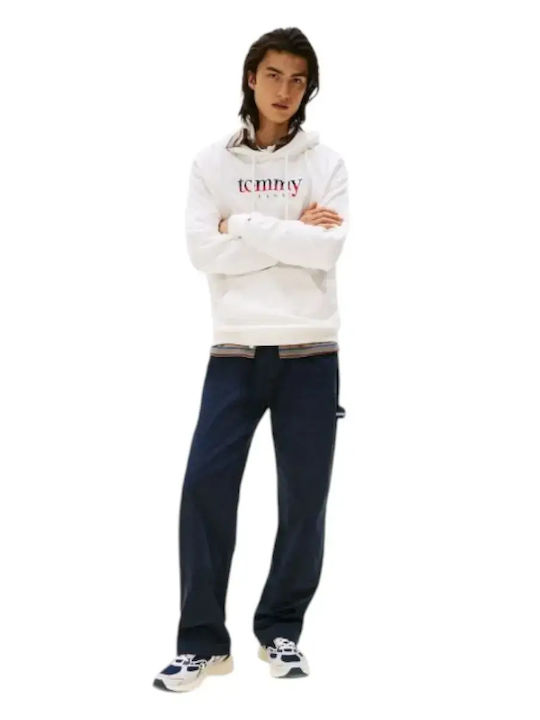 Sweatshirt with Hood Ecru