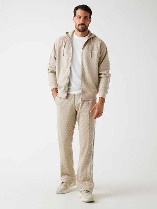 Sweatshirt with Hood Beige