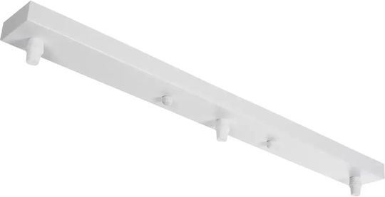 GloboStar Ceiling Rose for Lighting Fixtures White 77522