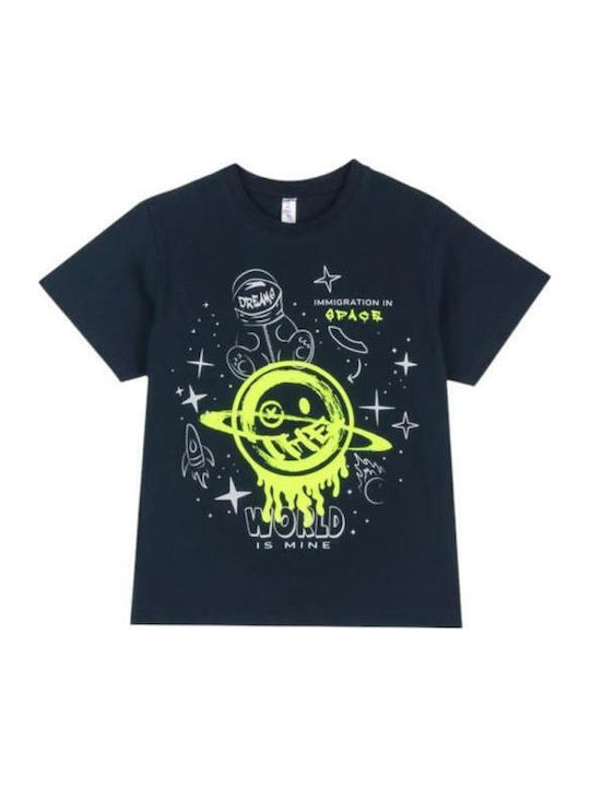Dreams by Joyce Kids' Pajamas Summer Blue “world” Dreams by Joyce Kids' Pajamas Summer Blue “world”