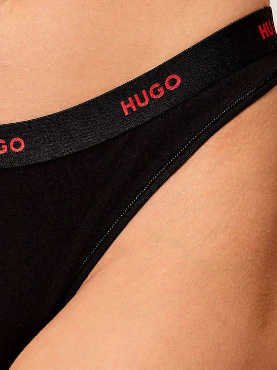 Βαμβακερό Γυναικείο String Μαύρο