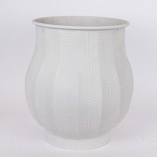 Plant Pot Metal Gray