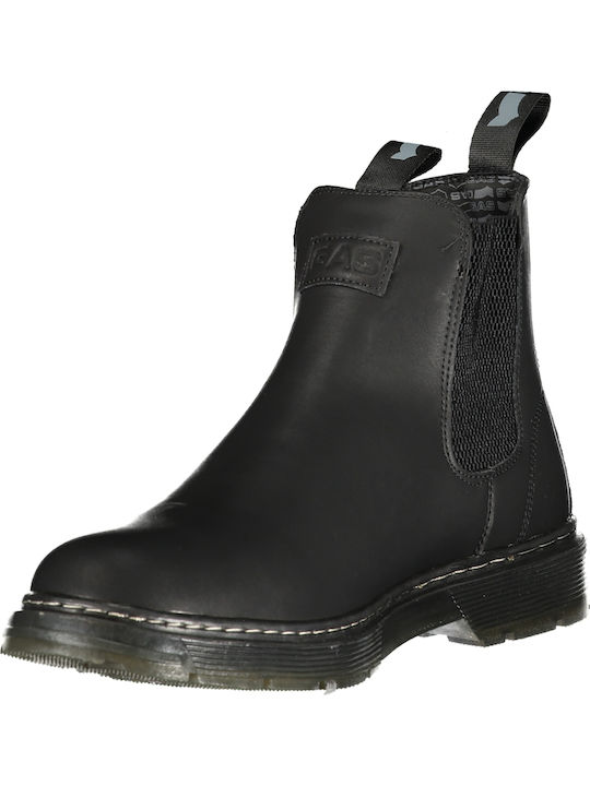 Leder Schwarz Herrenstiefel