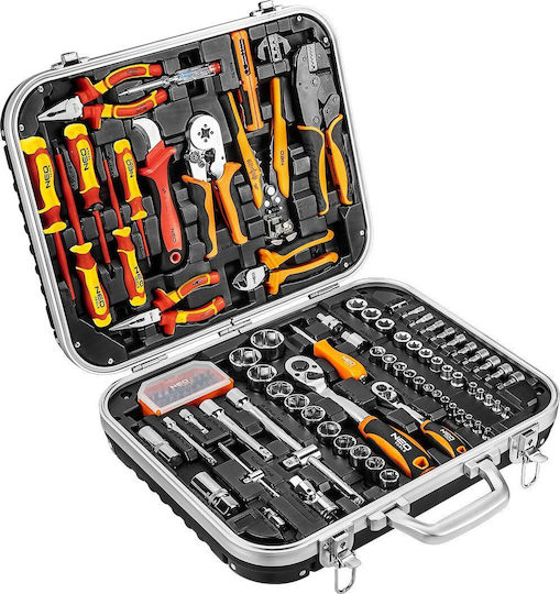 Neo Tools Valiza cu 108 Set de scule de electrician