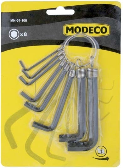 Modeco Σετ 8 Κλειδιά Allen σε Σχήμα L