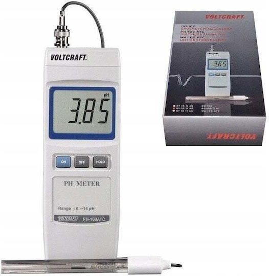 Voltcraft Ph-100 Atc Ph Meter Factory Calibration Uncertified 101145