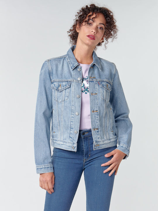 Original Trucker Scurtă Jachetă de femei din denim Blue