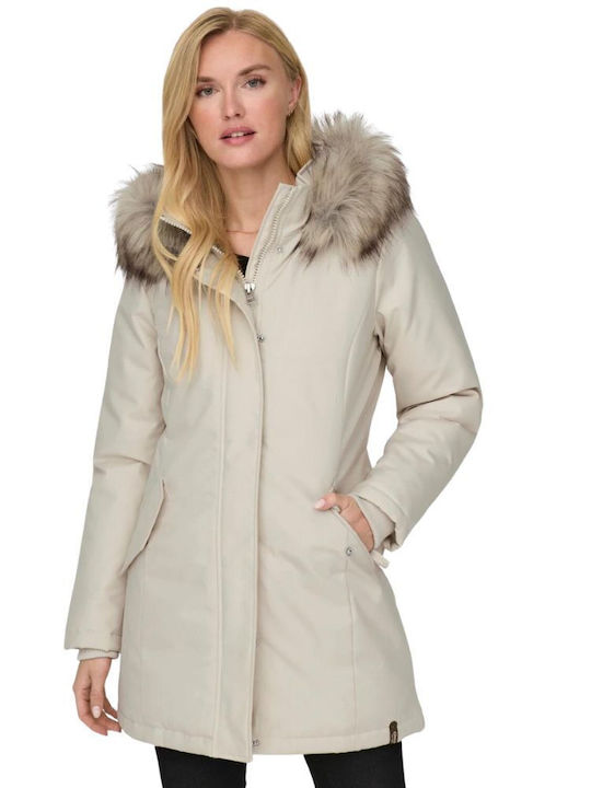 Kurz Damen Parka Jacke für Winter Moonbeam