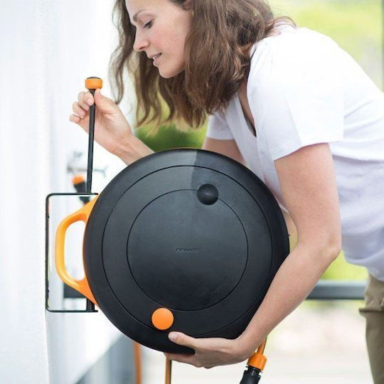 Fiskars Градинска маркуч кутия Тоалетна за гумен маркуч до 15м