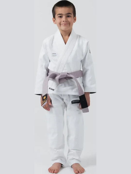Kingz Kore Παιδική Στολή Jiu Jitsu Λευκή