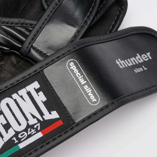 MMA Gloves Leone 1947 Thunder MMA Gloves GP101 Black