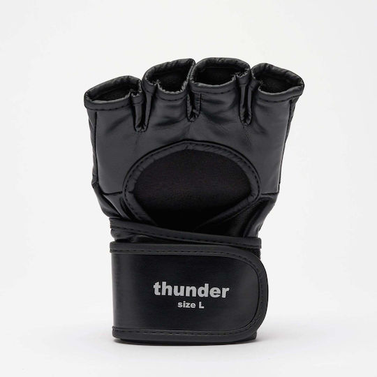 MMA Gloves Leone 1947 Thunder MMA Gloves GP101 Black