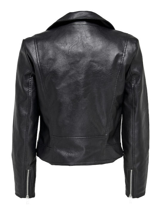 Vera Γυναικείο Biker Jacket Μαύρο