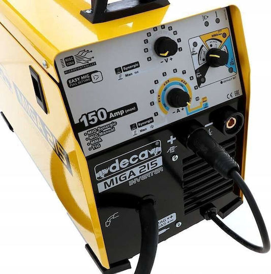 Deca MIGA 215 Welding Machine Inverter MIG / TIG / MMA with Maximum Welding Current 110A and Duty Cycle 60%