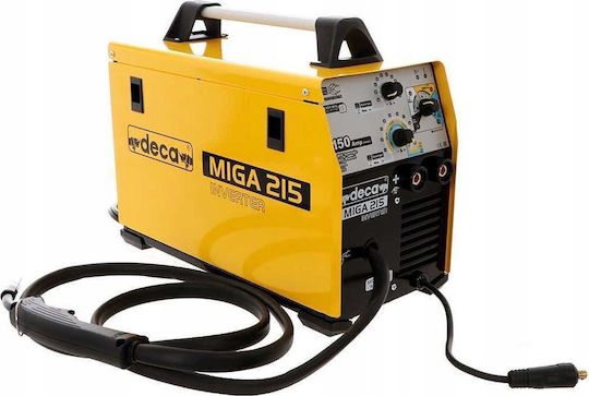 Deca MIGA 215 Welding Machine Inverter MIG / TIG / MMA with Maximum Welding Current 110A and Duty Cycle 60%