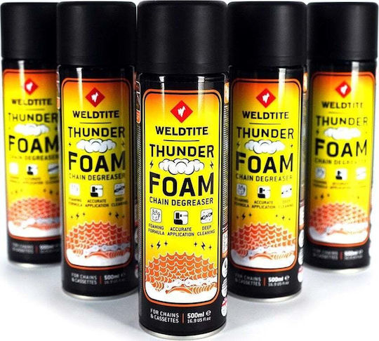 Weldtite Spumă De Curățare A Lanțului Weldtite Thunder Foam Chain Degreaser 500ml Nou 2025