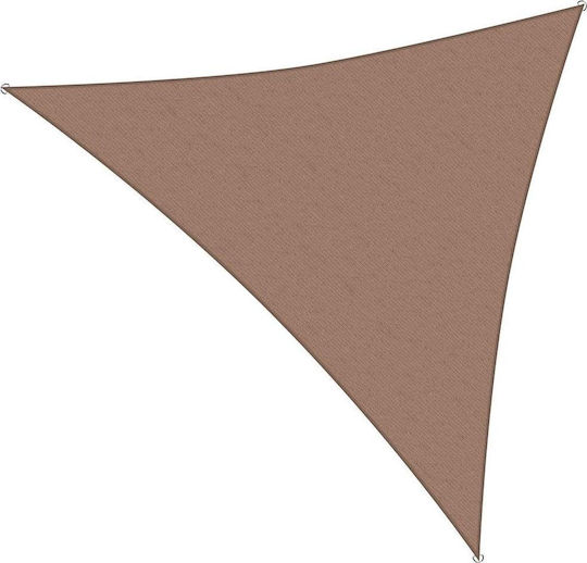 Showood Sunshade Triangular Awning Triangle Shade Sail Brown 3m