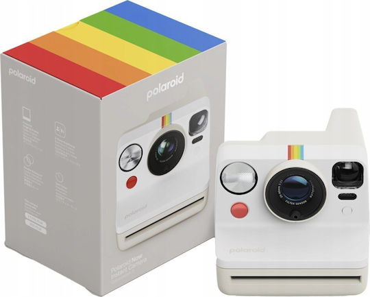 Polaroid Now Gen 3 Instant Camera + 8 Films Pebble White