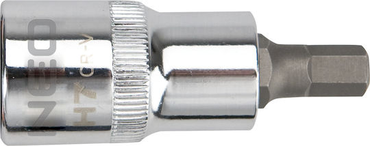 Neo Tools Bit-Stecknuss mit Inbusschlüssel-Bit und Antriebsvierkant 1/2'' Größe H10x55mm 1Stück