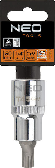 Neo Tools Walnut with Torx Head and Socket 1/2'' T20x55mm