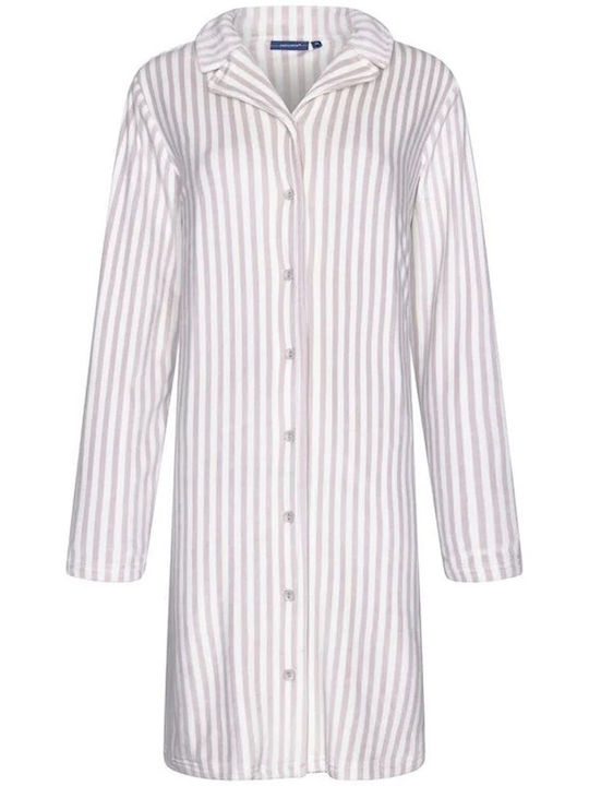 Pastunette Winter Women's Nightdress Beige