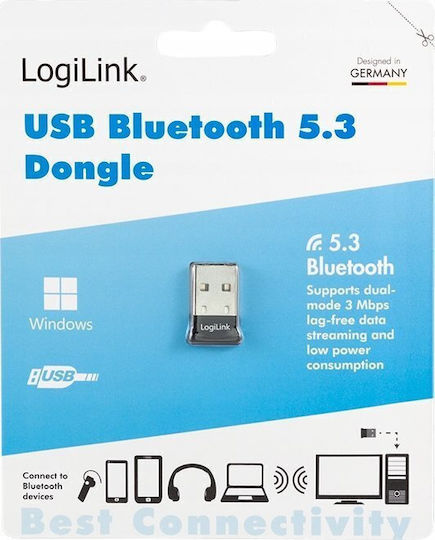 LogiLink USB Bluetooth 5.3 Adaptor cu Raza de Acțiune 20m (BT0066)