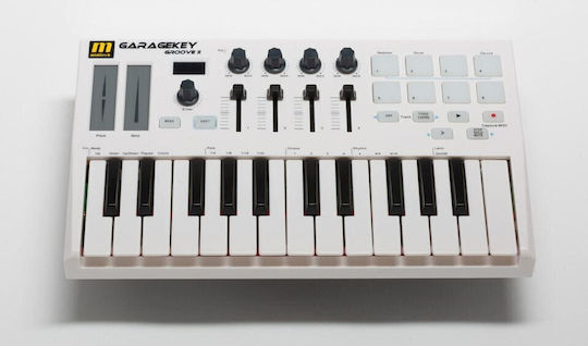 Miditech Midi клавиатура Garagekey Groove II с 25 Клавиши Бял