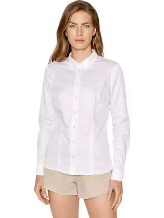 Women's Long Sleeve Shirt White