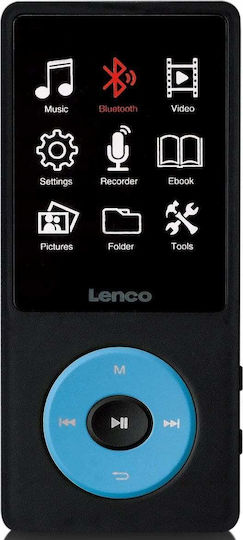 Lenco MP3-Spieler (8GB) mit Bildschirm TFT / LCD 2.4" Blau XEMIO-860BU