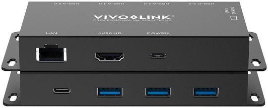 Bakeey 7-in-1 Dual USB-C Hub Docking Station with USB-C / Dual USB-C 4K PD Ethernet Silver