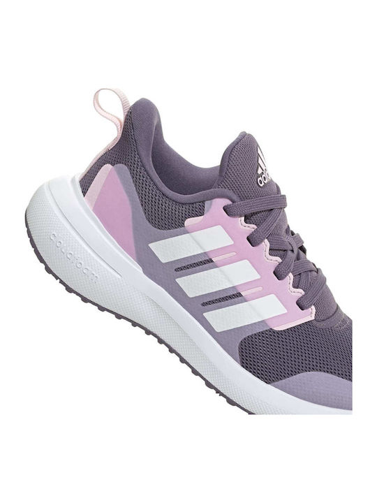Fortarun 2.0 Cloudfoam Lace Kids Sports Shoes Running with Laces Purple