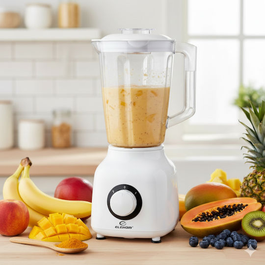 Elekom Blender with Plastic Jug 1.5 lt 600W Gray
