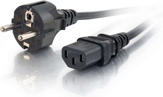 Cord Euro / IEC C7 - Euro / IEC C7 Kabel 0.1m Schwarz (G&BL-004000)