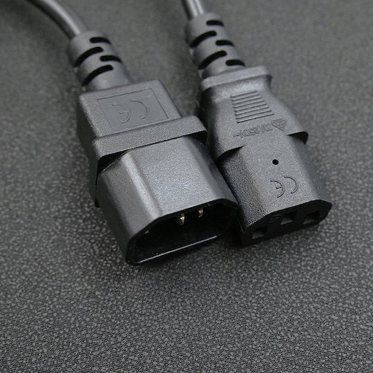 Qoltec Power Cable UPS IEC C13/C14 3x1.0mm² 1.5m