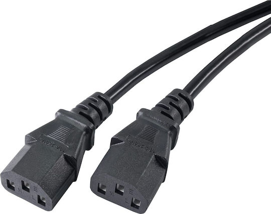Akyga Schuko - IEC C13 Cablu 1.8m Negru (AK-PC-04A)