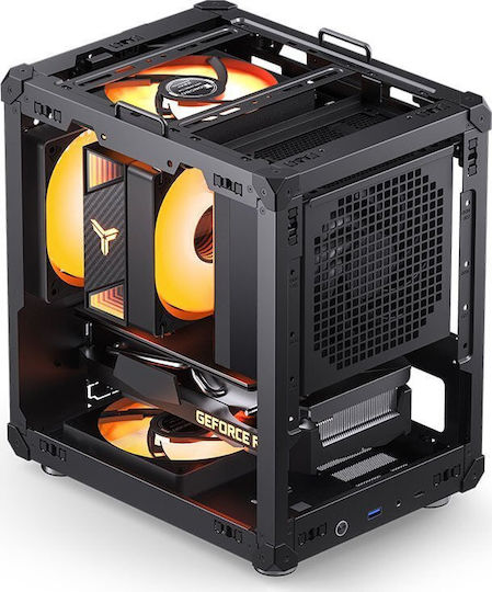 Jonsbo C6-ITX Мини кула Компютърна кутия Черен