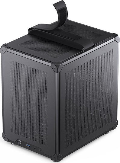 Jonsbo C6-ITX Мини кула Компютърна кутия Черен