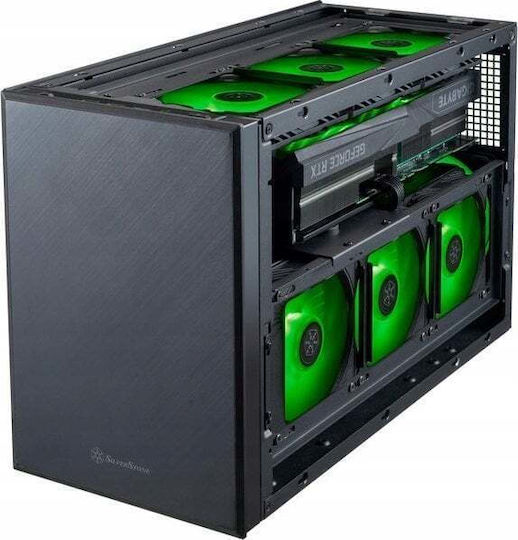 Silverstone SST-SG17B Mini Tower Κουτί Υπολογιστή Μαύρο