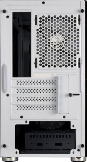 Silverstone FARA H1M PRO Gaming Mini Tower Κουτί Υπολογιστή με Πλαϊνό Παράθυρο Λευκό