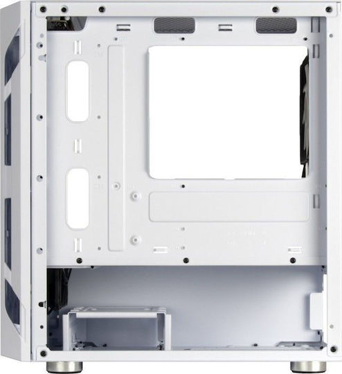 Silverstone FARA H1M PRO Gaming Mini Tower Κουτί Υπολογιστή με Πλαϊνό Παράθυρο Λευκό