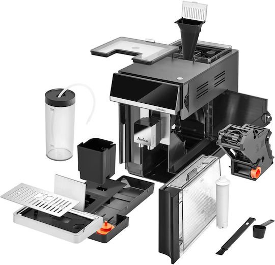 Amica Automatic Espresso Machine 1450W Pressure 15bar for Cappuccino with Grinder Black 2101729