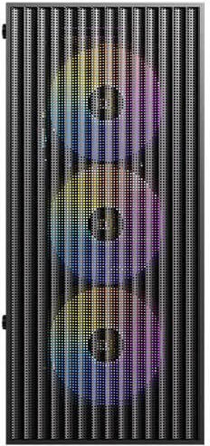 Antec AX27 RGB Gaming Midi Tower Κουτί Υπολογιστή με Πλαϊνό Παράθυρο Μαύρο